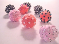 Alma Stoller Cotton Ball Fabric Beads